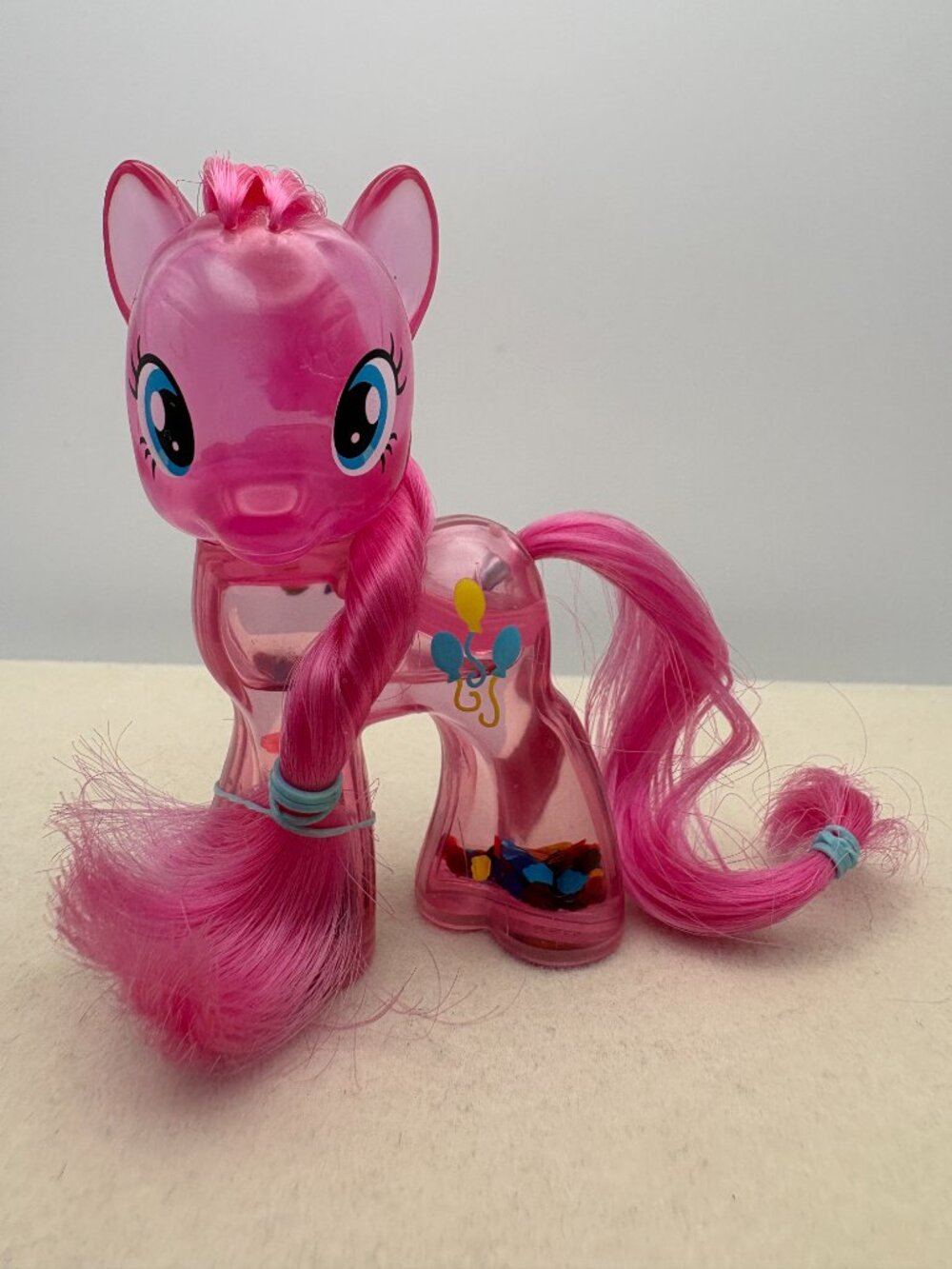 My Little Pony (MLP) Pinkie Pie Water Cuties Clear Pink 2014 (MLP: LT2-64)